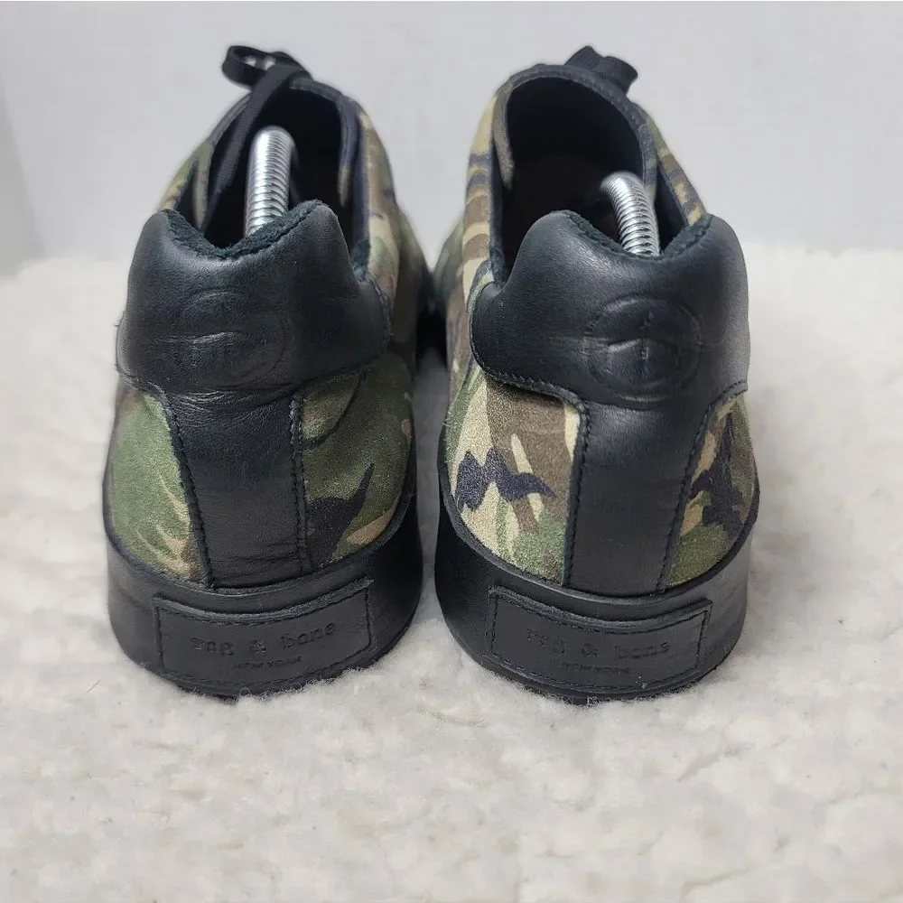 rag & bone New York Camo Canvas Leather Low Top Sneakers Men’s Size 45 EU 12